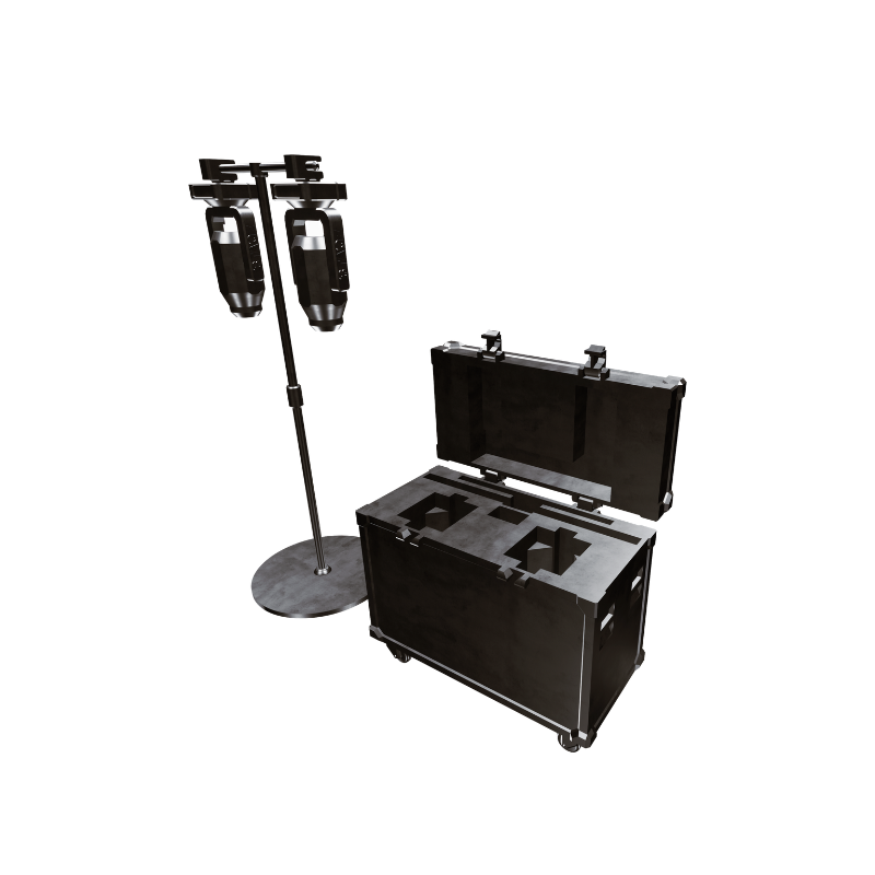 Flight case lighting bracket set (4 sets / group)